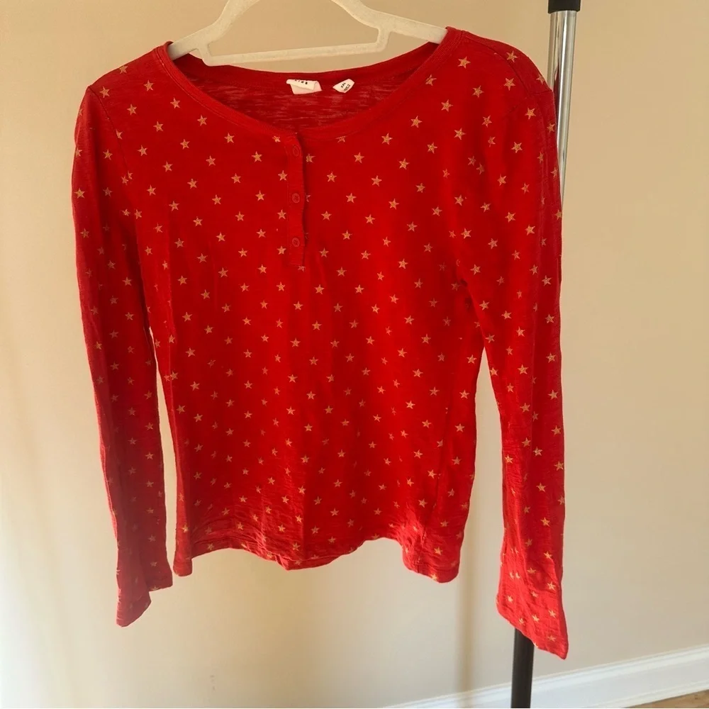 Gap Kids Scoop Neck Henley T-Shirt